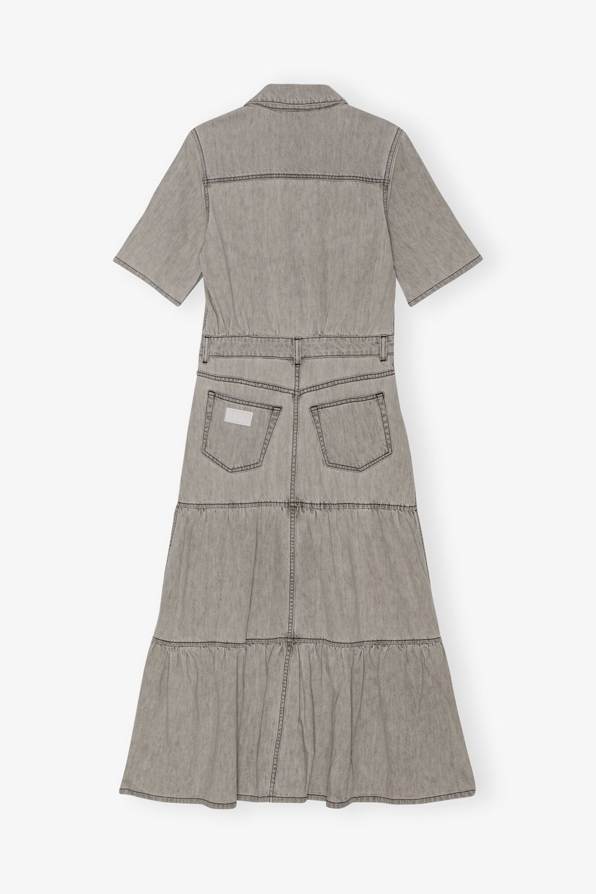 Grey Future Long Denim Dress