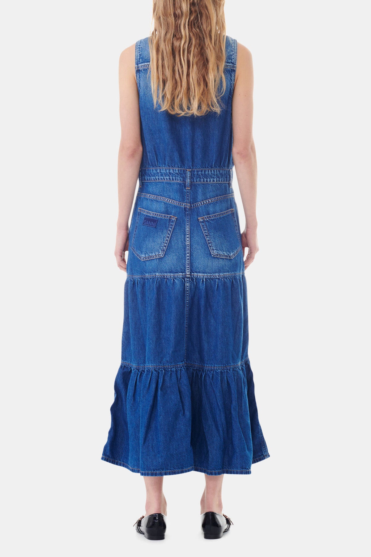 Blue Denim Long Dress