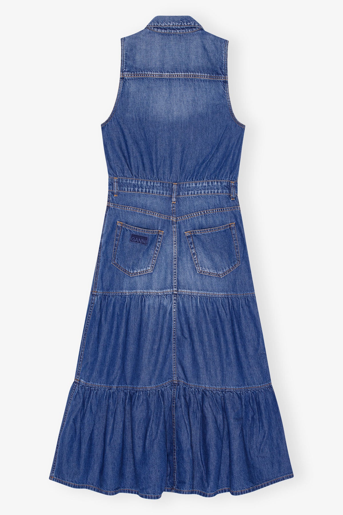 Blue Denim Long Dress
