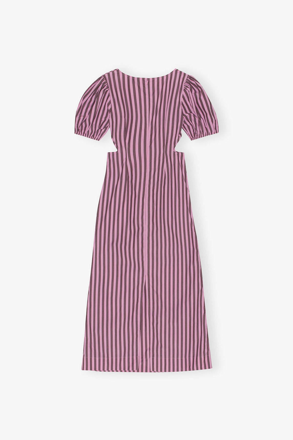 Striped Cotton Cutout Dress