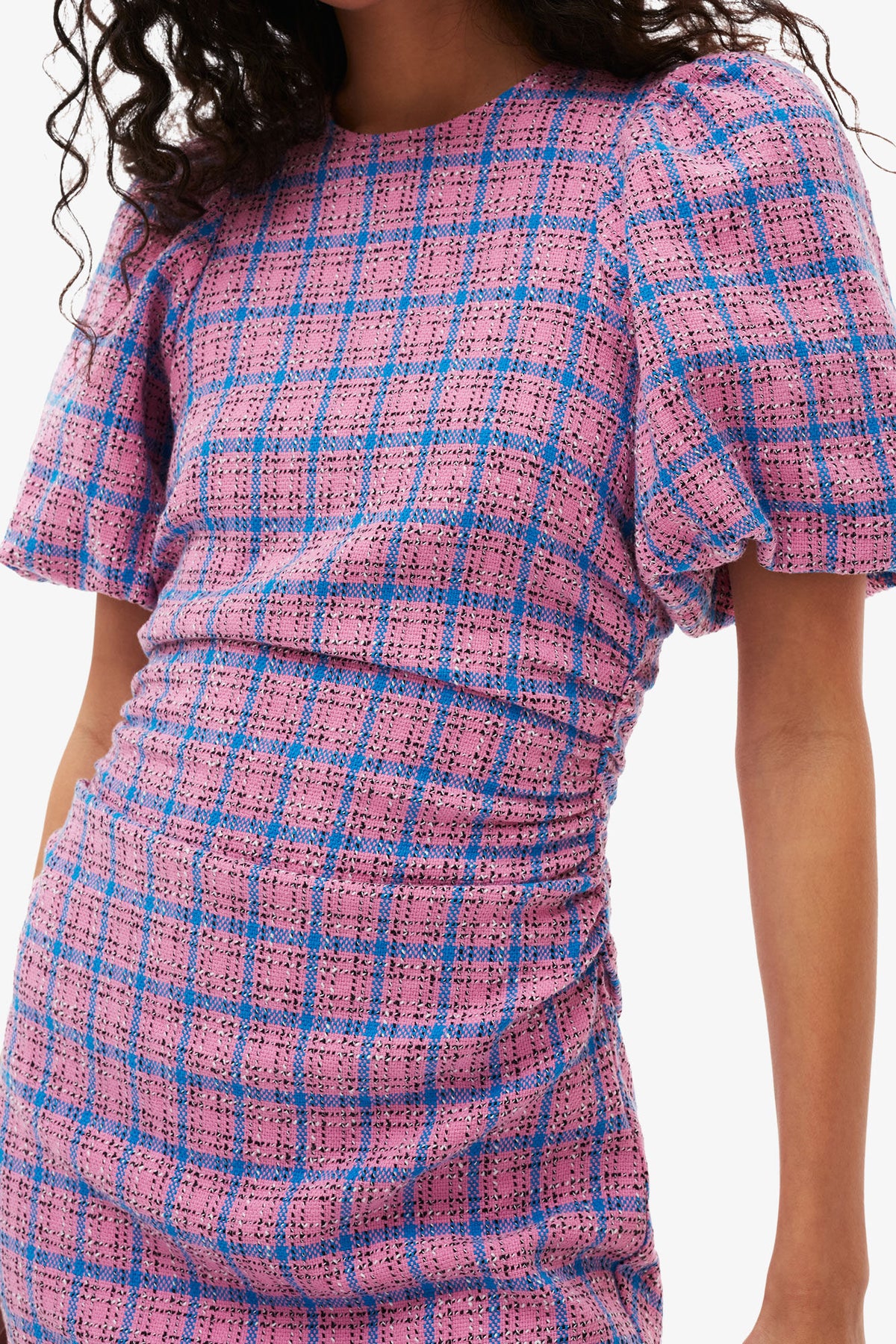 Check Suiting Mini Dress