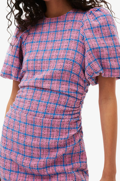 Check Suiting Mini Dress