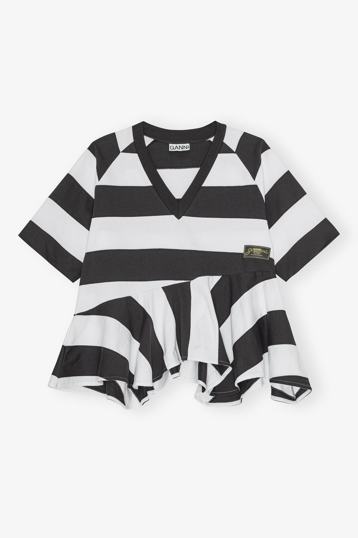 T-shirt in Heavy Cotton with Stripes