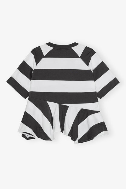 T-shirt in Heavy Cotton with Stripes