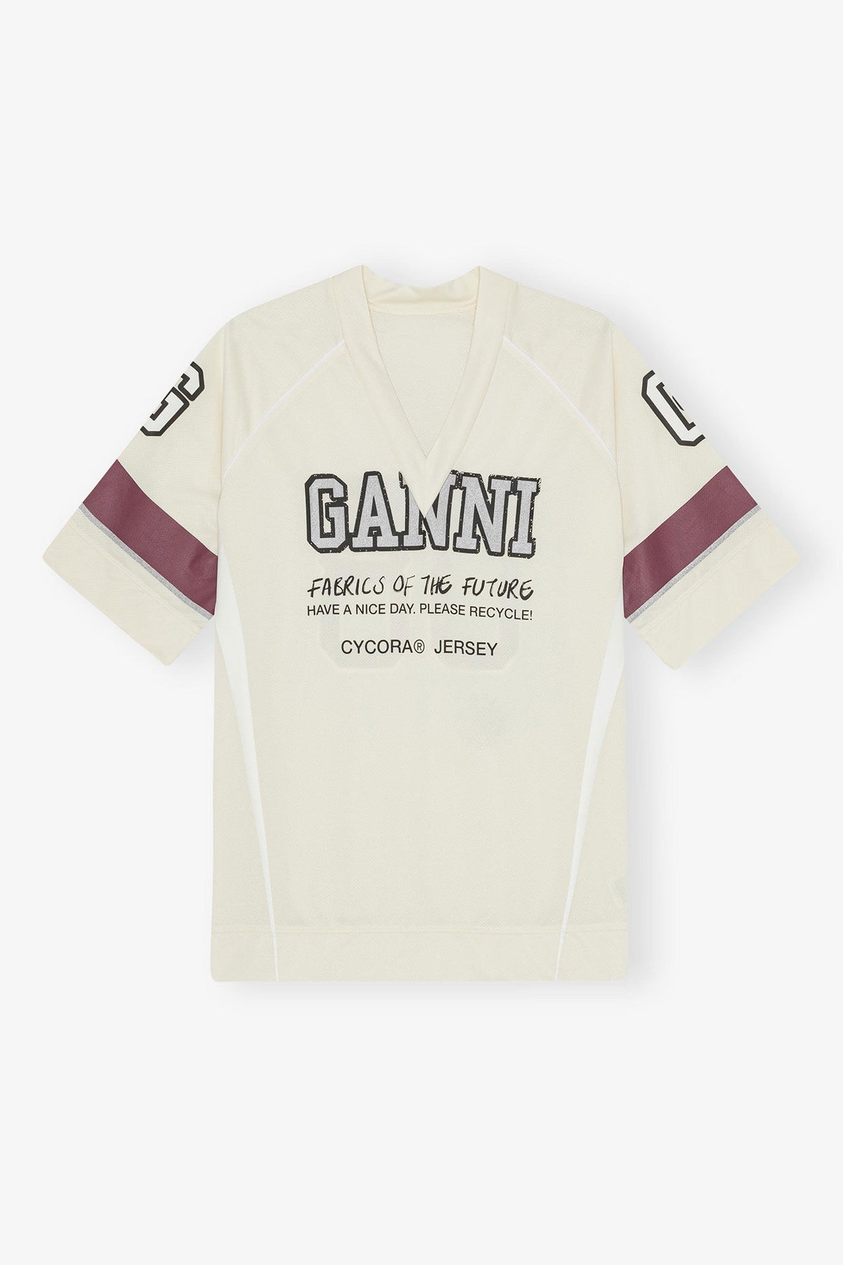 Ivory GANNI League Oversized T-shirt