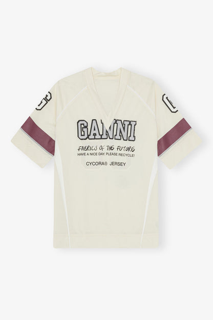 Ivory GANNI League Oversized T-shirt