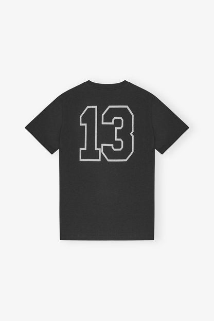 Black Basic Cotton Witch Relaxed T-shirt