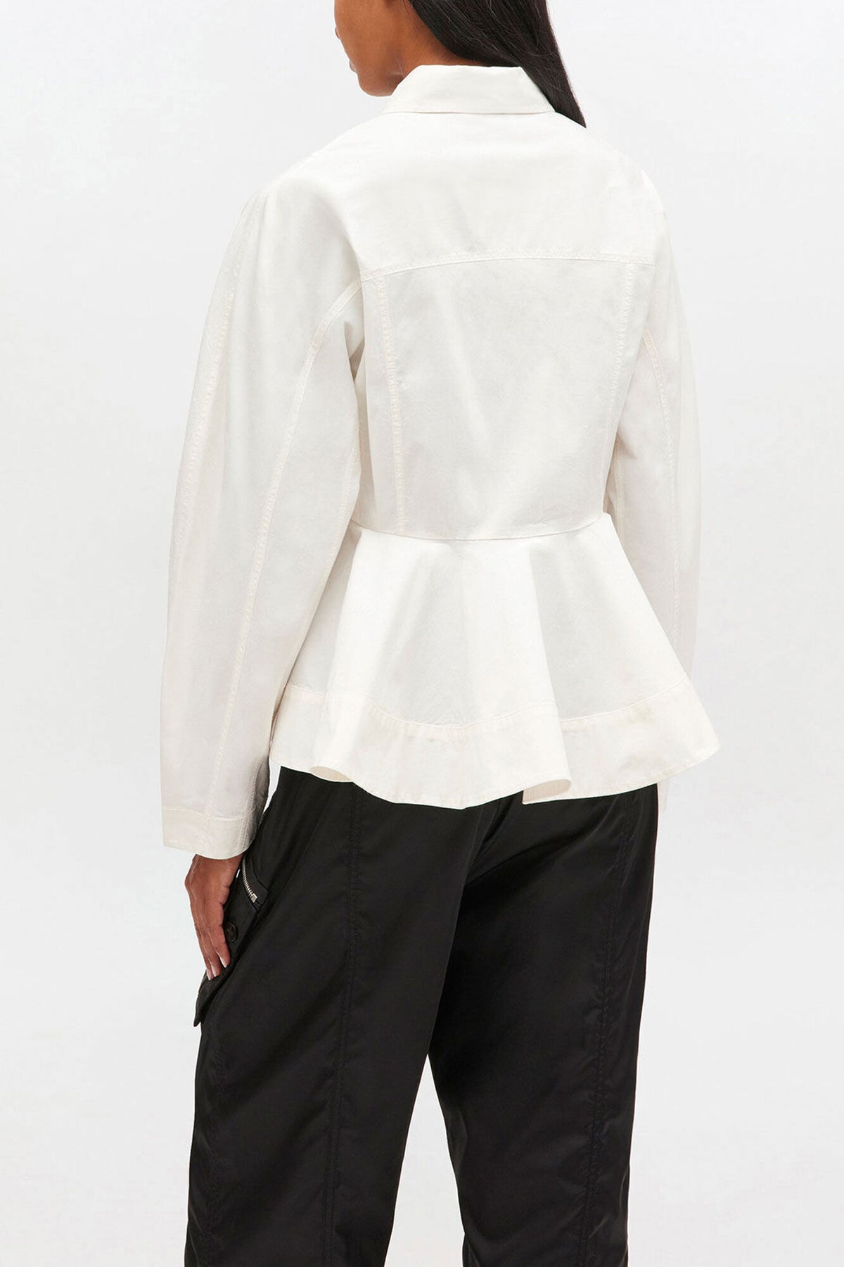 Ivory Peplum Shirt