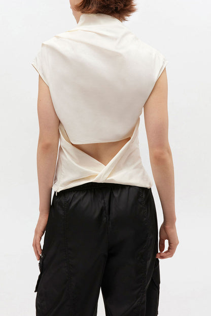 Ivory Ruched Top