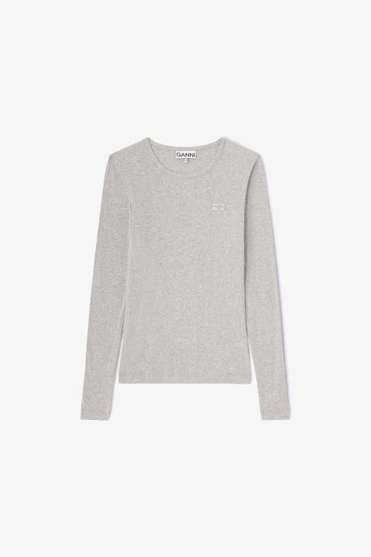 Rib Long-sleeve Top