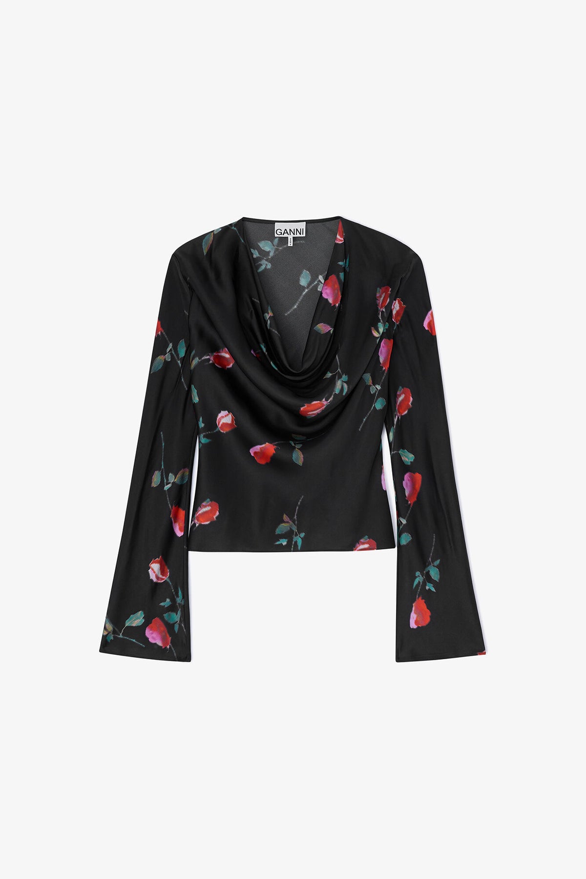 Printed Satin Blouse