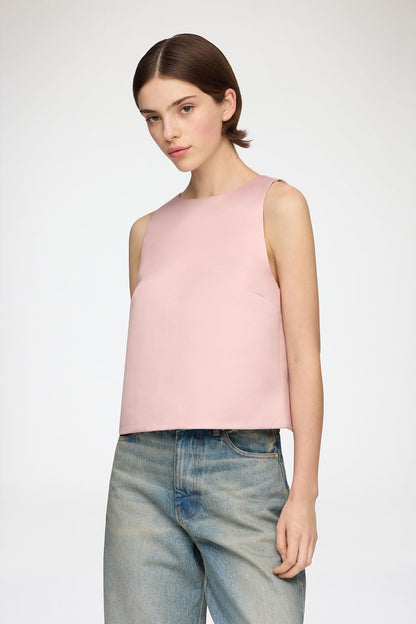 Top in Pink Satin