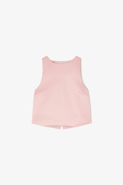 Top in Pink Satin