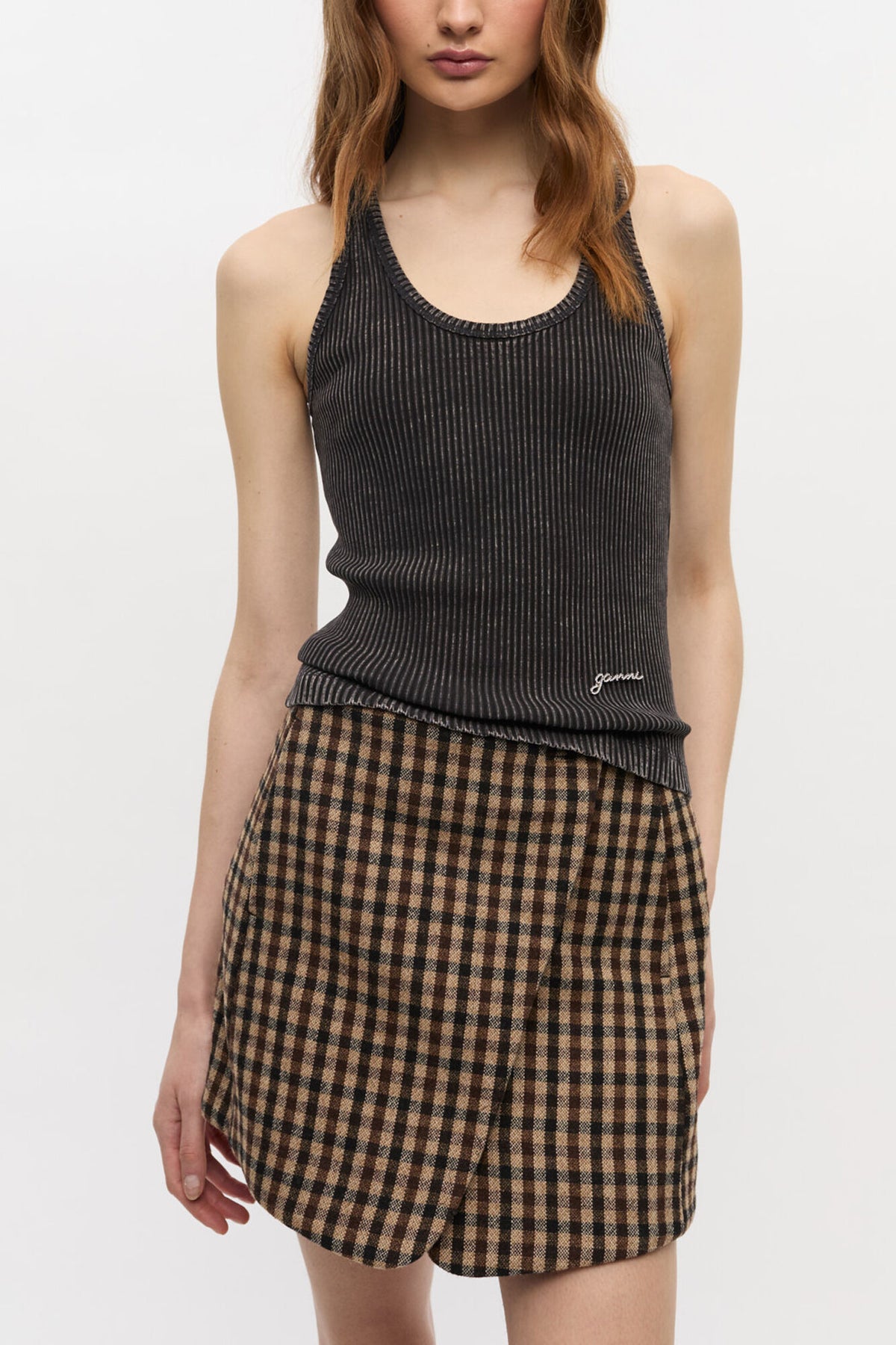 Black Washed Tank Top