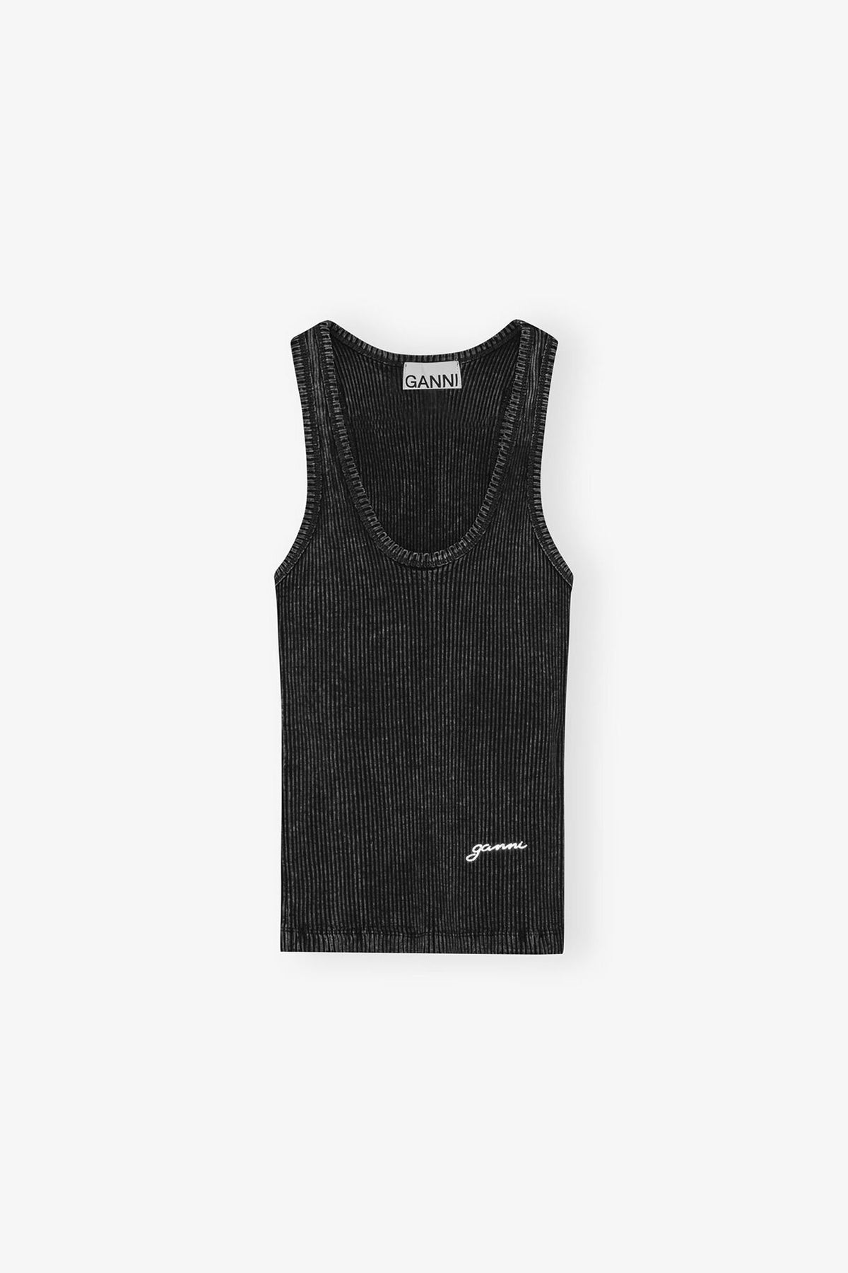 Black Washed Tank Top