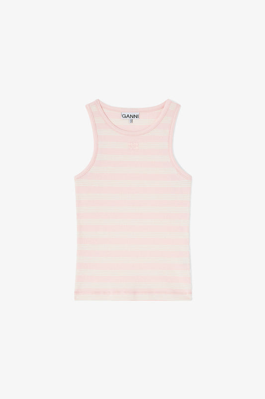 Stripe Rib Tank Top
