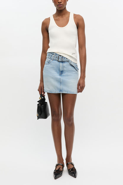 Ivory Ribbed Tank Top