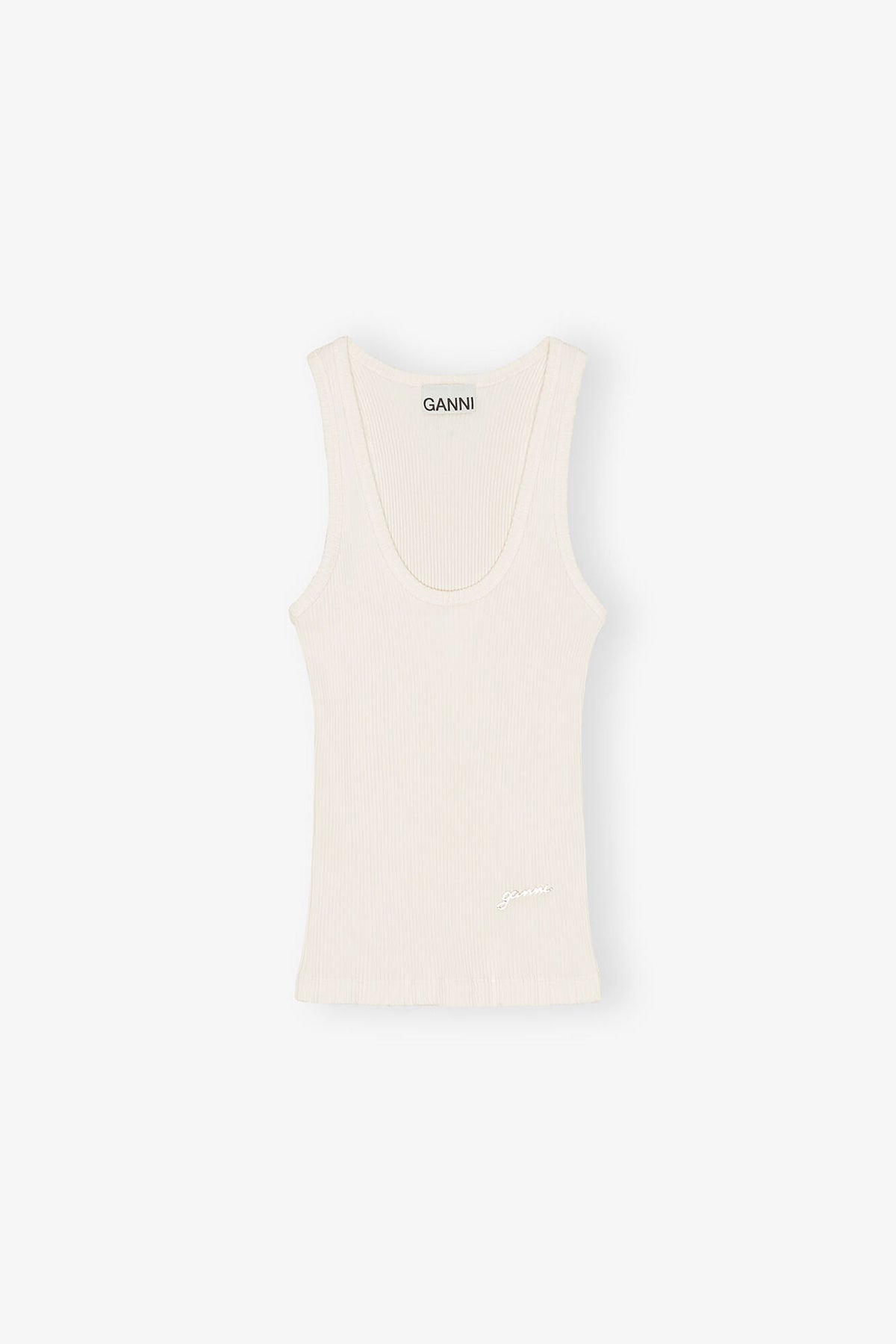 Ivory Ribbed Tank Top
