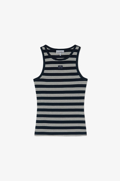 Stripe Rib Tank Top