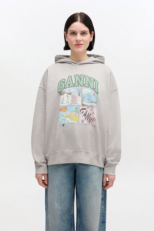 Grey Bear Comic Hoodie