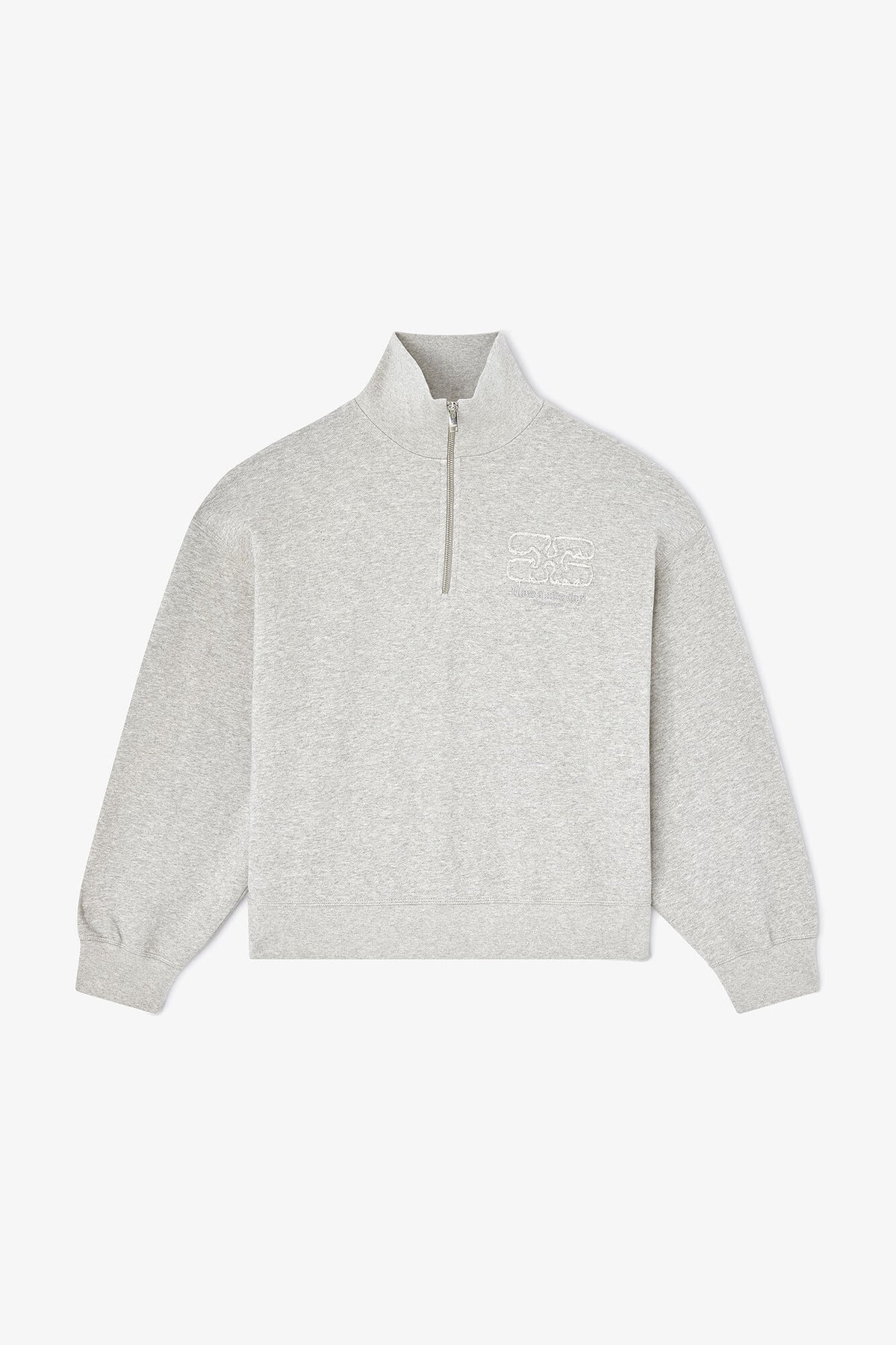 Grey Half Zip Sweatshirt
