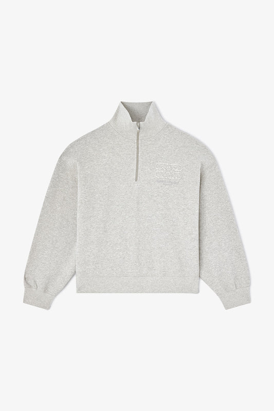 Grey Half Zip Sweatshirt