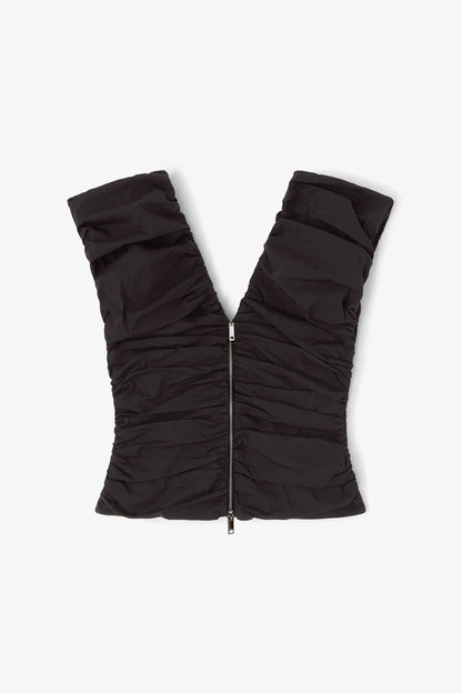 Black Ruched Top