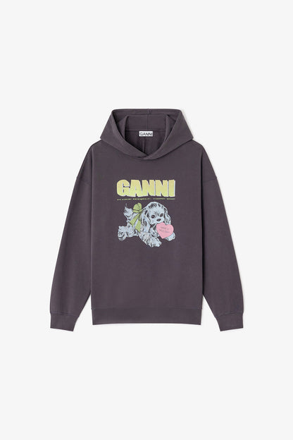 Dark Grey Puppy Hoodie