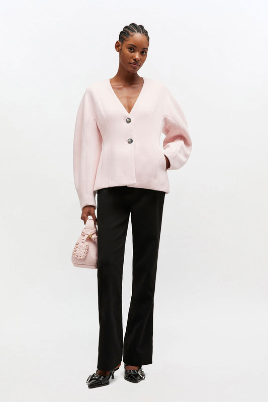 Pink Wool Blazer