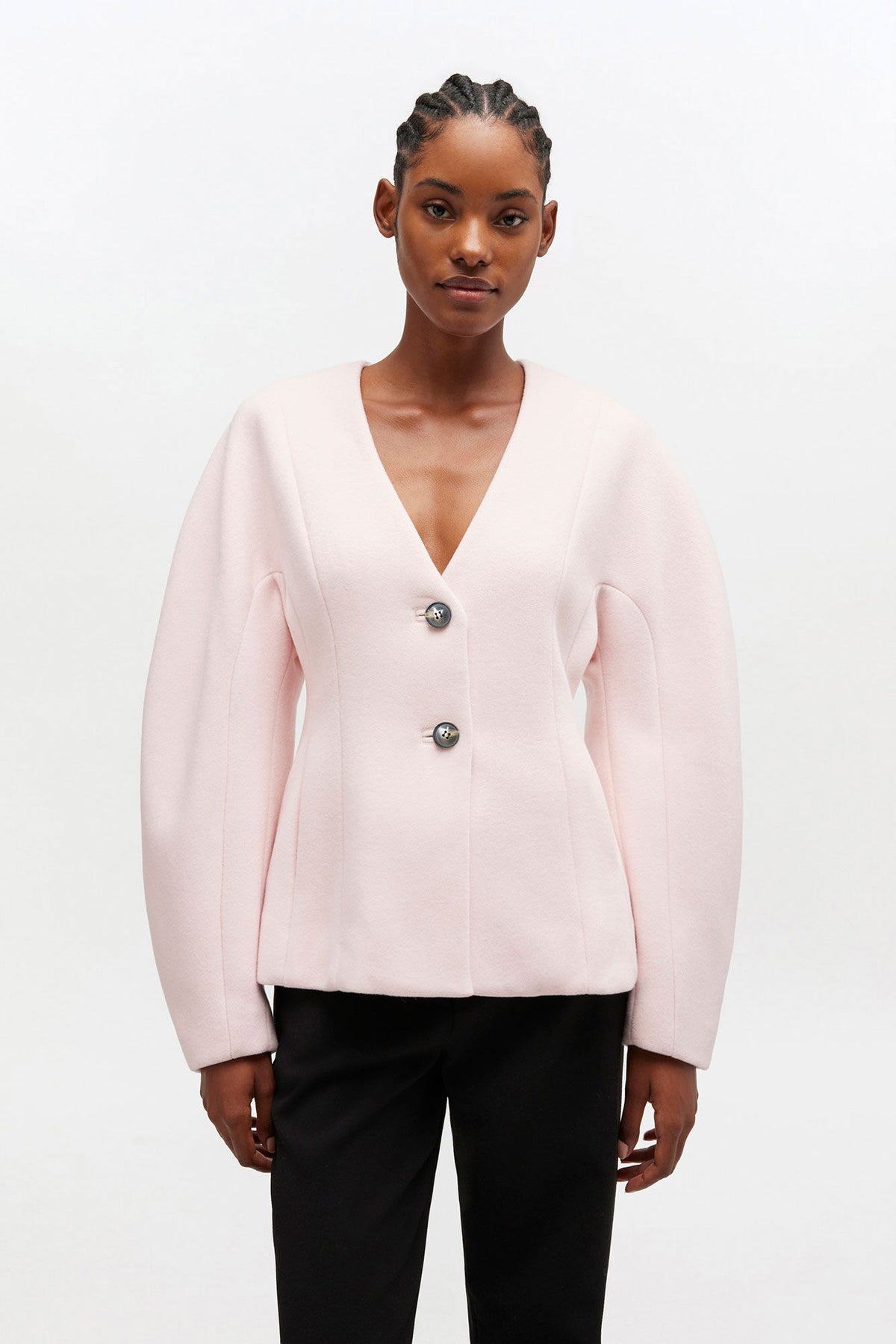 Pink Wool Blazer