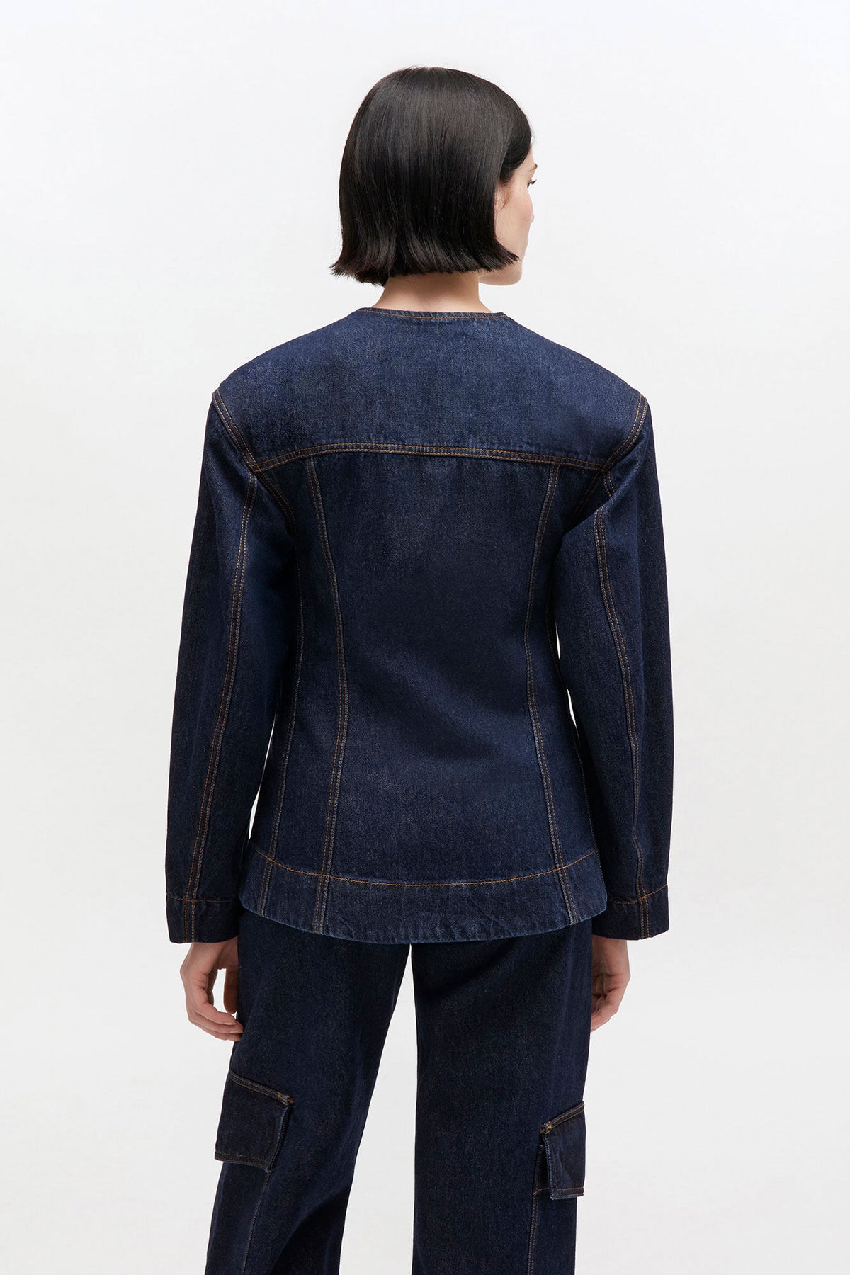 Dark Rinse Denim Blazer