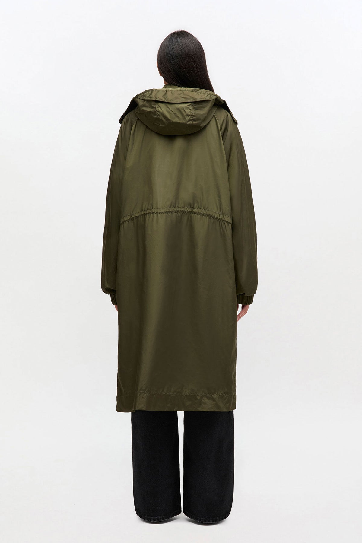Nylon Parka Coat