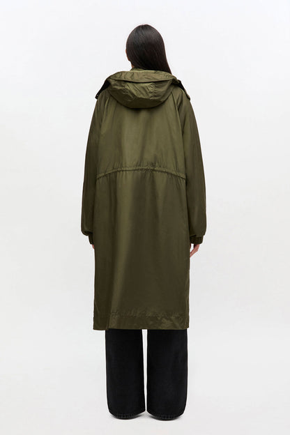 Nylon Parka Coat