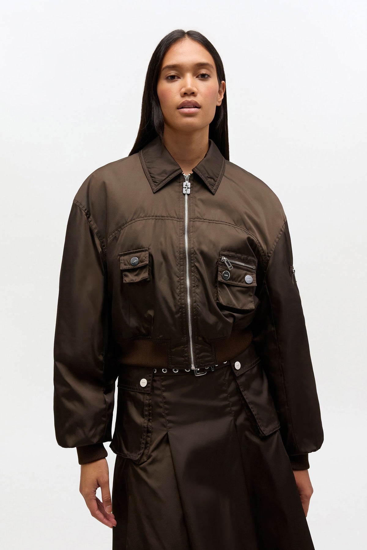 Duchesse Nylon Bomber Jacket