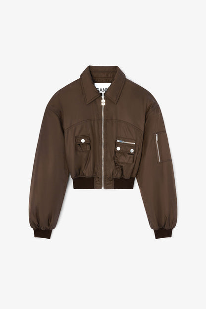 Duchesse Nylon Bomber Jacket