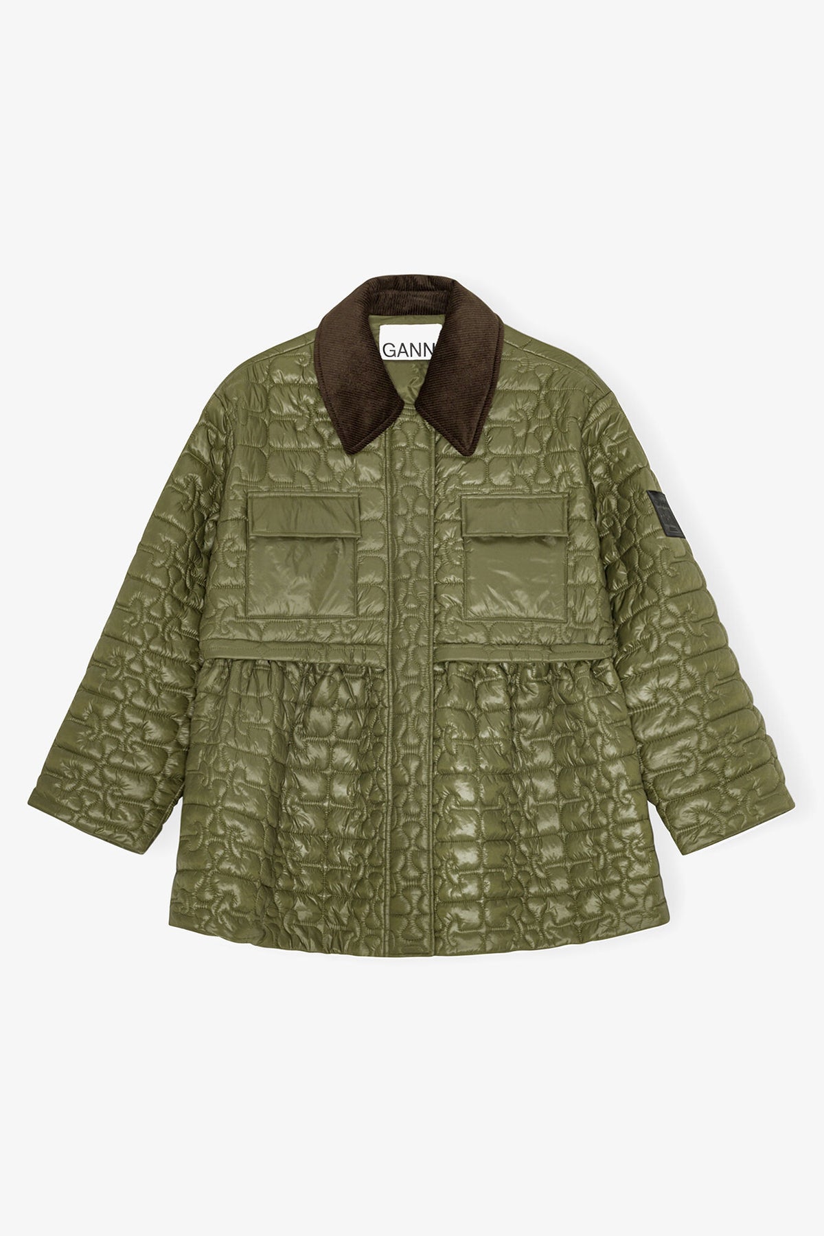 Green Quilt Midi Jacket