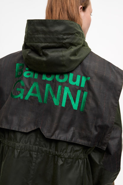 GANNI x Barbour Waxed Parka Jacket