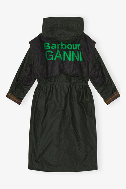 GANNI x Barbour Waxed Parka Jacket