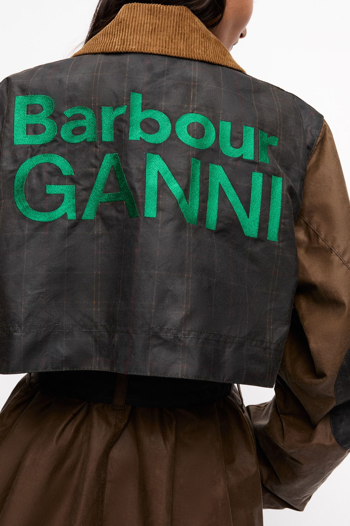 GANNI x Barbour Waxed Trench Coat