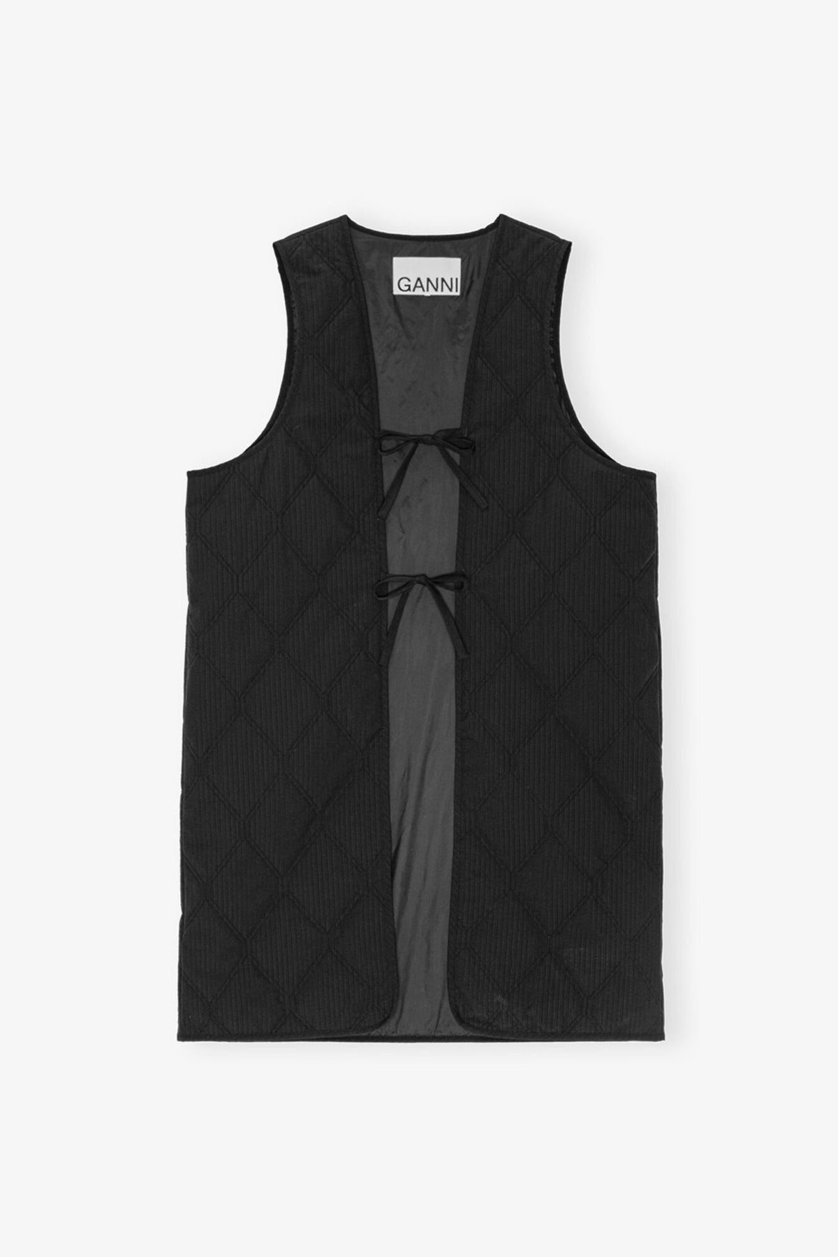 Black Tech Seersucker Oversized Shell Coat