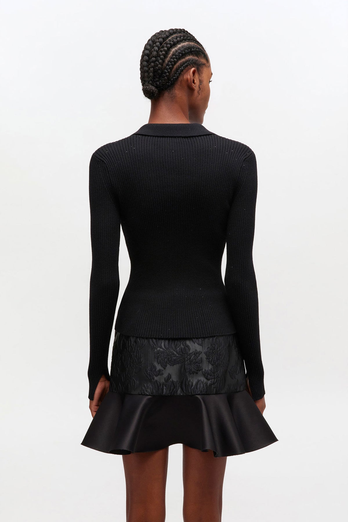 Fine Sequin Knitted Polo