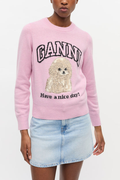 Pink Poodle Sweater