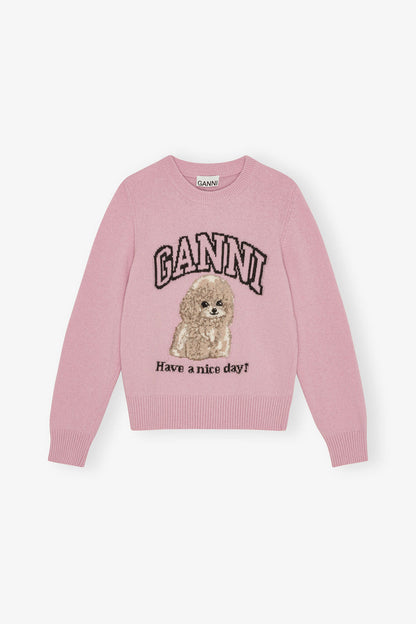 Pink Poodle Sweater