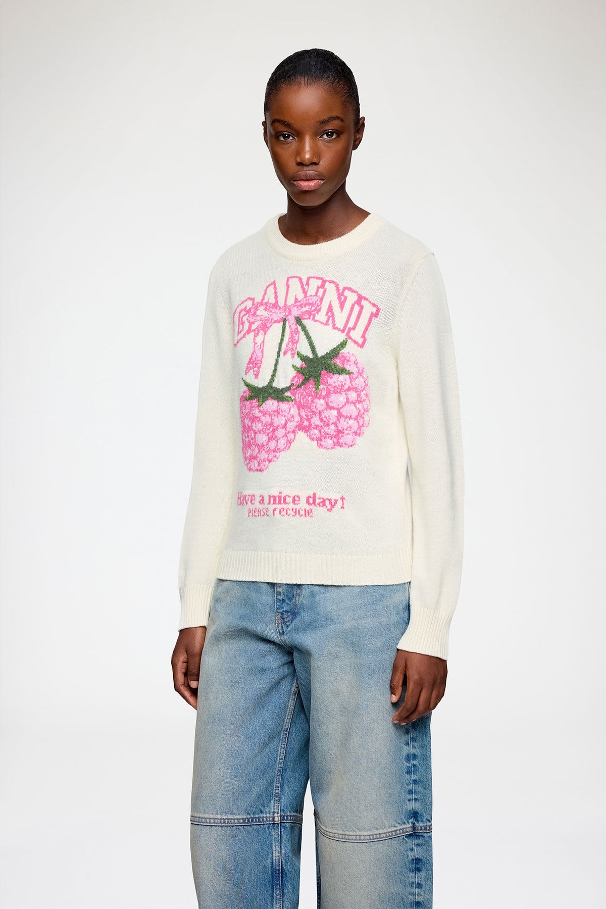 Sweater in Graphic Wool