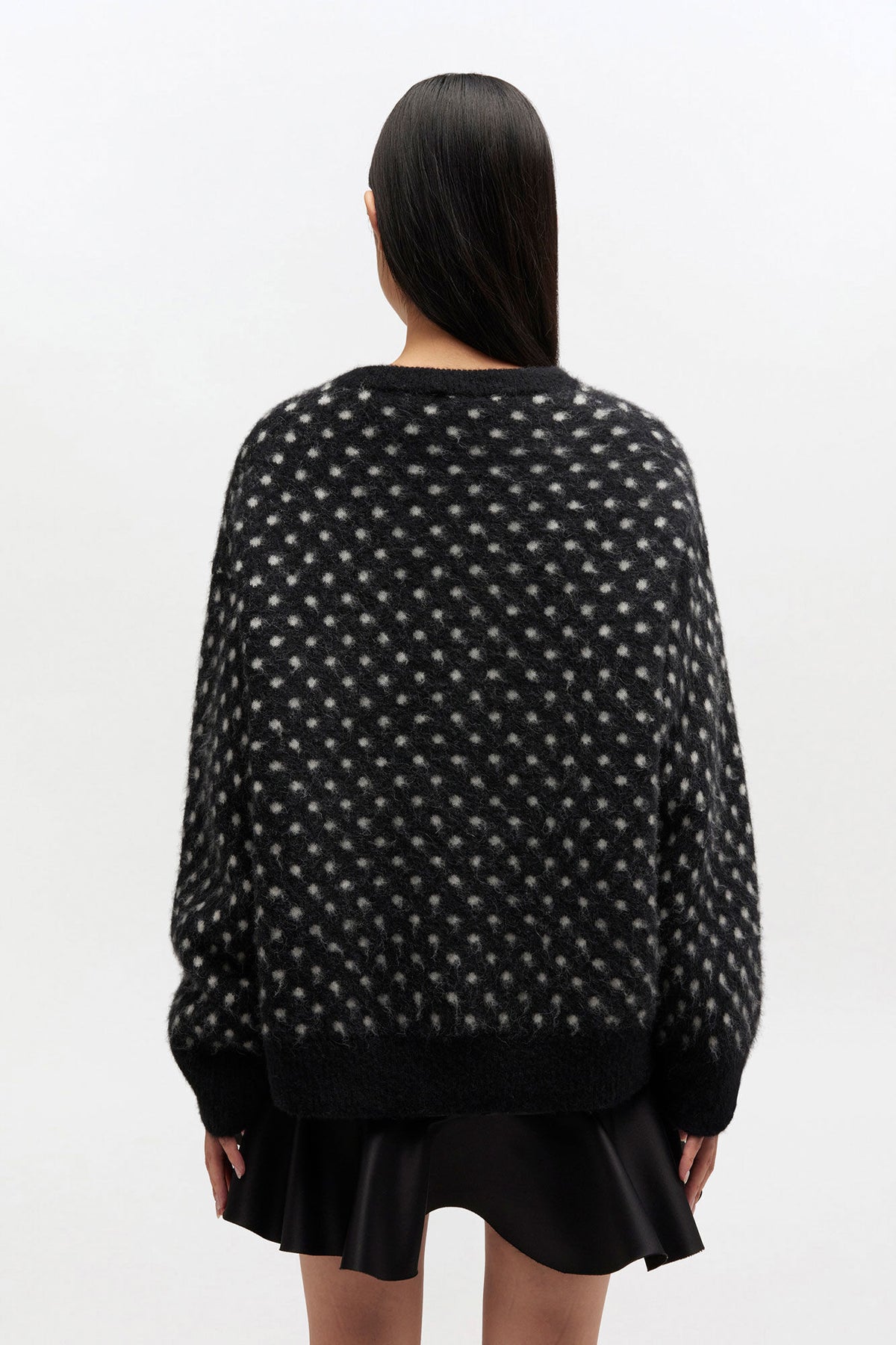 Polka Brushed Sweater
