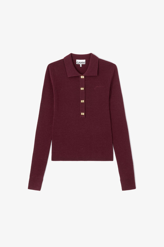 Knitted Polo Shirt