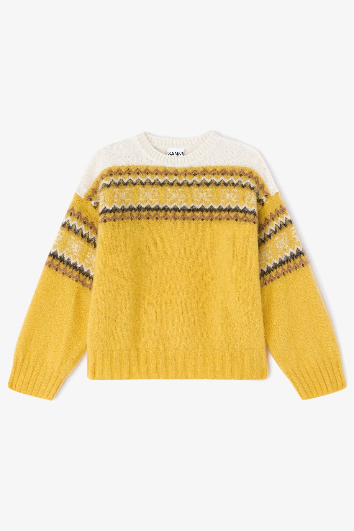 Yellow Intarsia Sweater