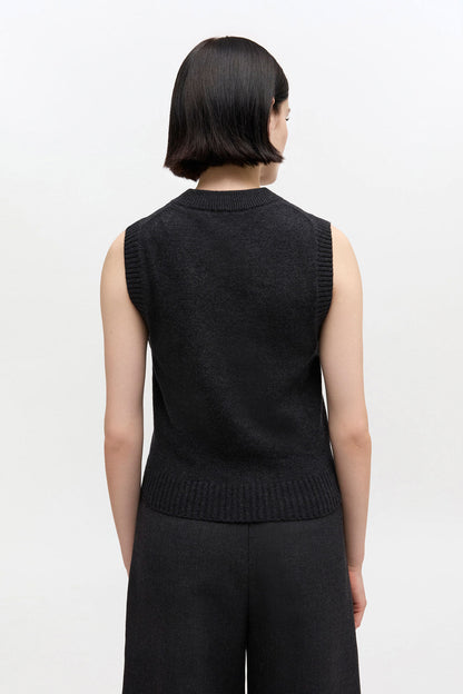 Graphic Wool Vest