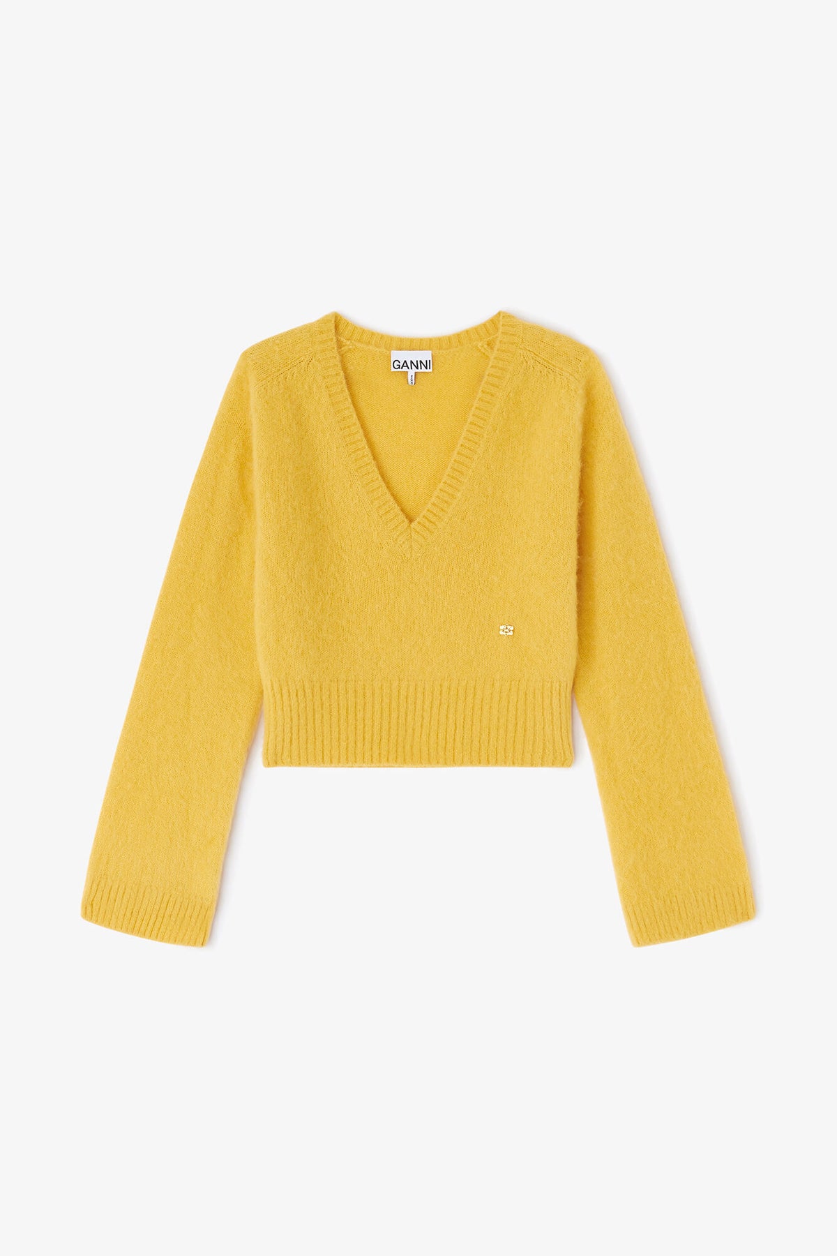Yellow V-neck Sweater