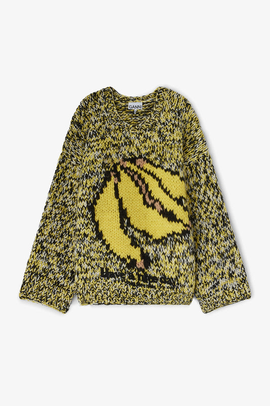 Banana Handknit Sweater